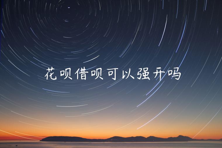 花唄借唄可以強(qiáng)開嗎